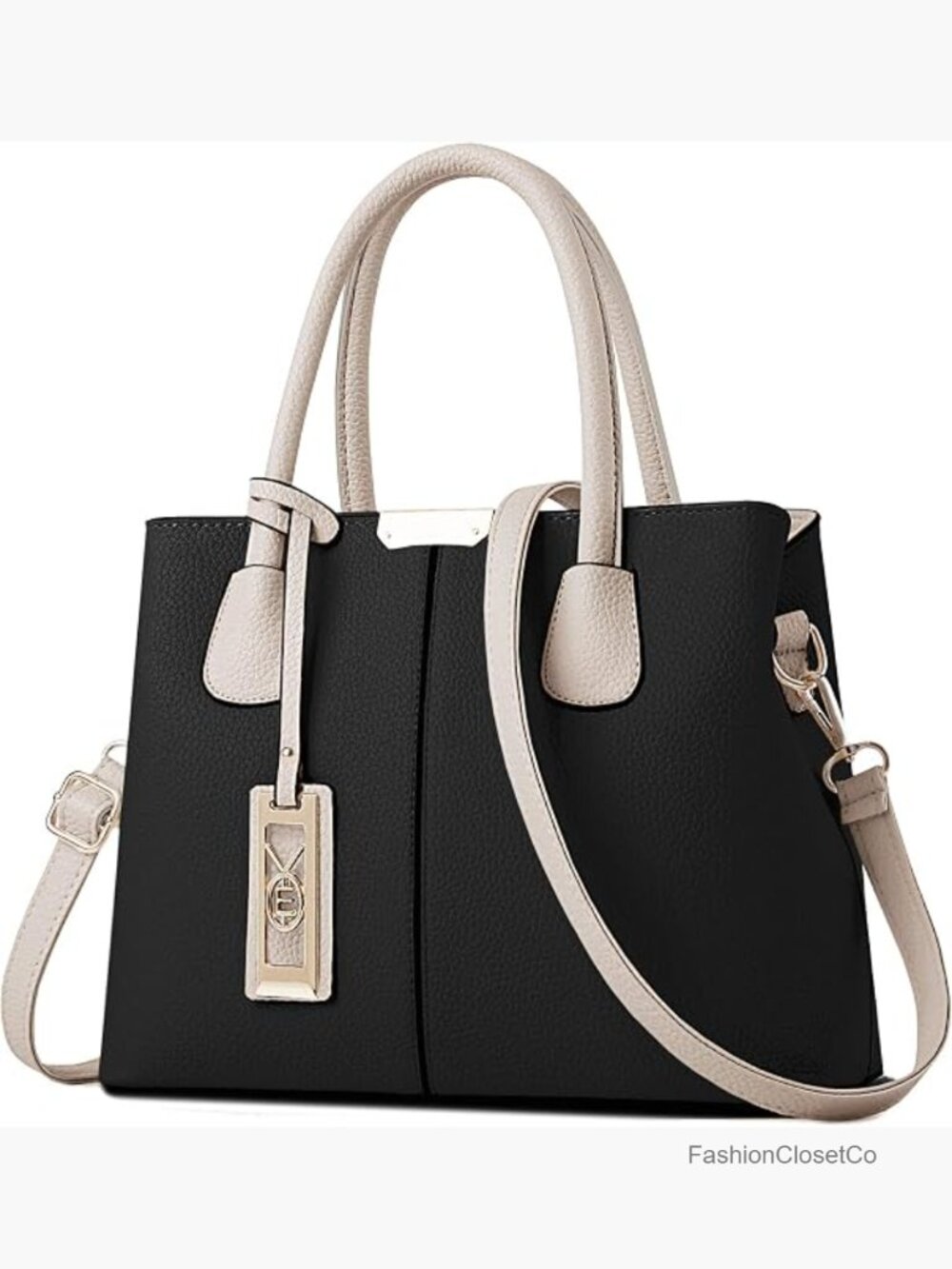 PU Leather Top Handle Satchel Shoulder Tote Crossbody Bag - Picture 1 of 7